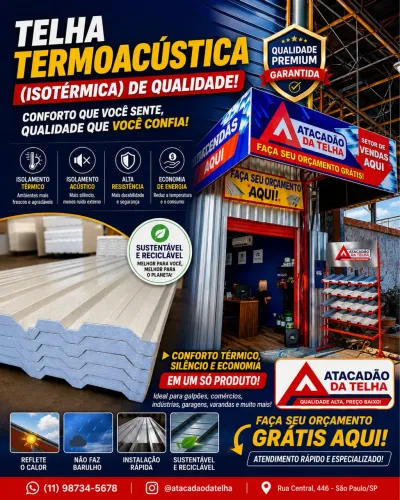 TELHAS SANDUÍCHE E SEMI
