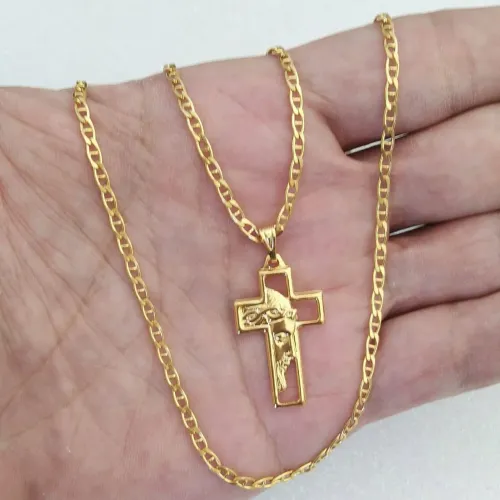 Corrente banhada a ouro 18k 