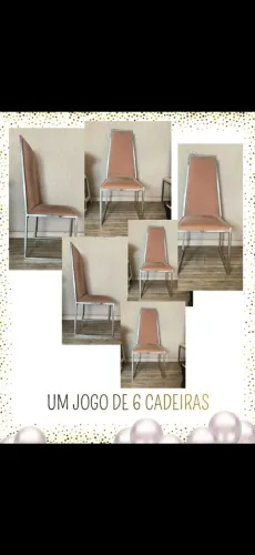 CADEIRAS ESTOFADAS COM BASE EM INOX ? ÓTIMO PREÇO!