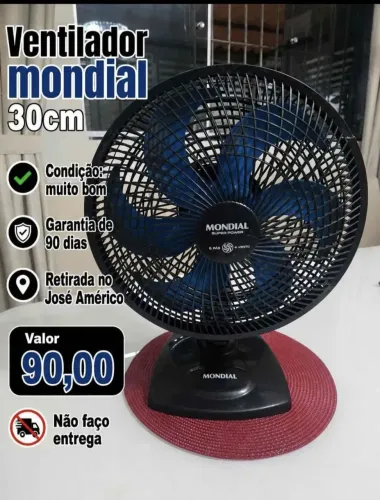 Ventilador mondial 30 cm (usado)