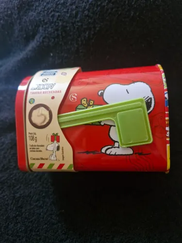 Lata caixa de correspondência Snoopy da Cacau Show 