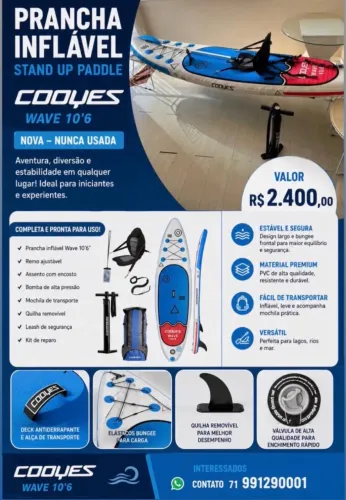 KIT SUP INFLÁVEL NOVO