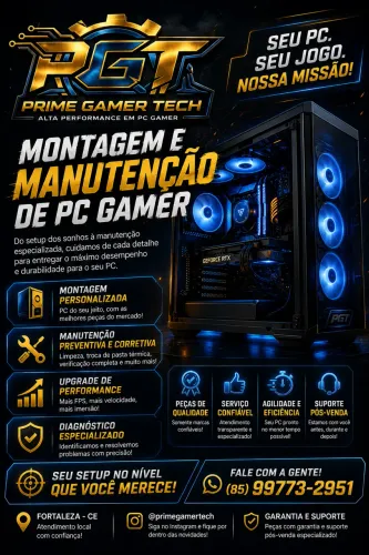 Quer montar limpar ou fazer a manutenção do seu pc