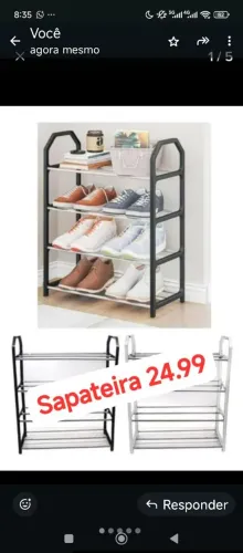 Sapateira de alumínio 