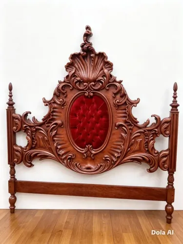 Cama de casal antiga estilo Dom José