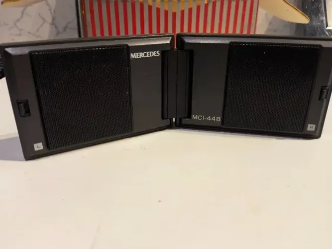 Mini caixas de som portáteis e dobráveis, modelo MERCEDES MCI-448 RARA VINTAGE