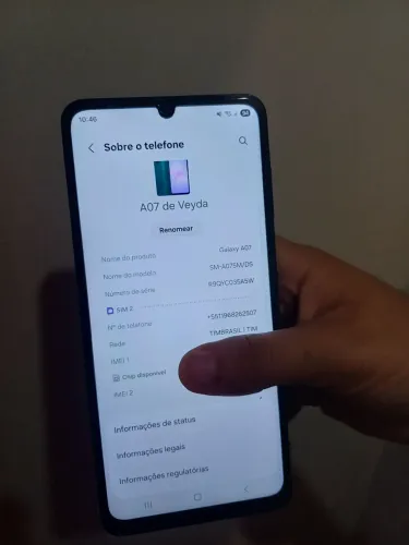A07 256 gb e 8 de ram novo