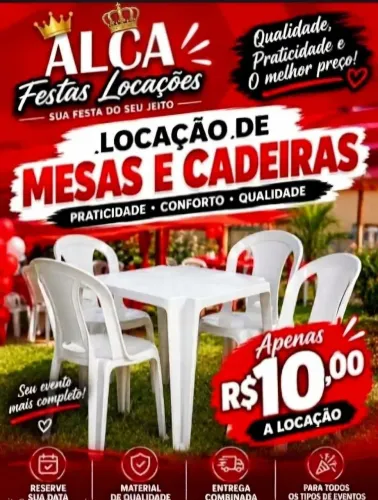 Cadeiras e mesas