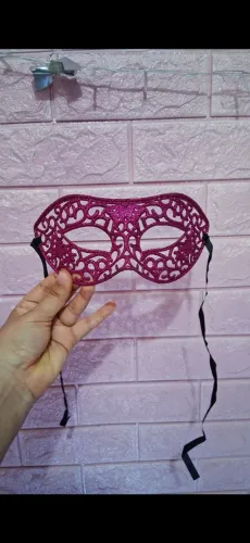 Máscara pra baile festa a fantasia rosa pink