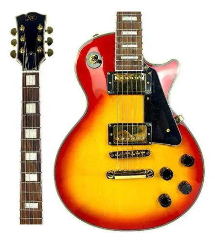 Guitarra SX les paul em mogno