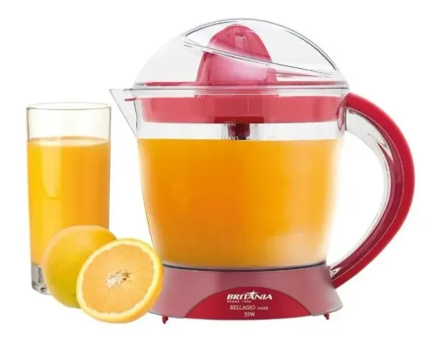 Espremedor de Frutas Britânia Premium Bellagio Maxx Vermelho 35w 1,5L 220v