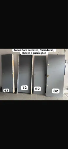 200,00 cada 4 portas completas todas com batentes, chave, fechadura, guarnição