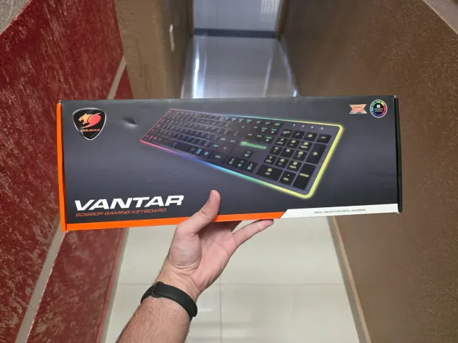Teclado Gamer Cougar Vantar Silencioso Ótimo