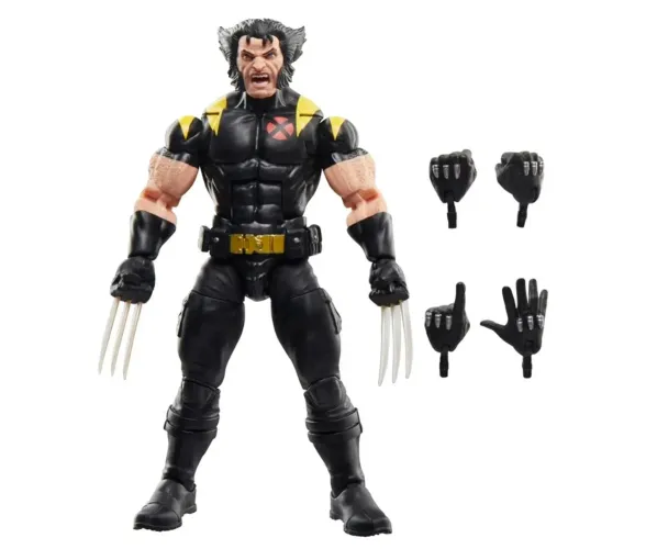 FIGURA MARVEL LEGENDS WOLVERINE ( uniforme preto )