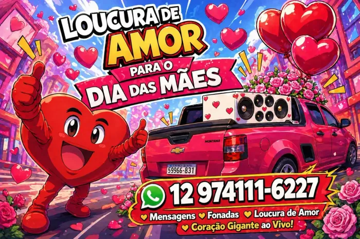 Carro de mensagem ao vivo para o dia das mães e aniversário em geral