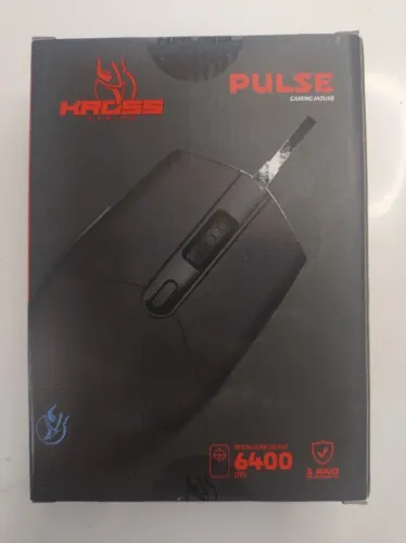 Mouse Gamer Com Fio Kross Pulse Usb 6.400 Dpi Preto Ke-mg105 Kross Elegance