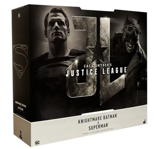 Hot toys Pack Batman e Superman liga da justiça Zack Snyder justice league Black nightmare