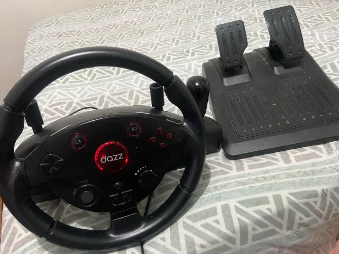 Volante Dazz T6 270° com Vibração - PC/PS4