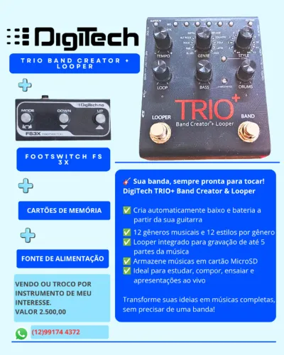 Pedal Digitech TRIO+ BAND CREATOR