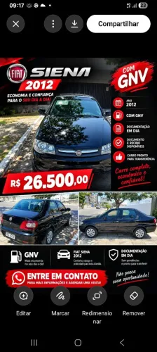 Fiat Siena 1.0/ EX 1.0 MPI Fire/ Fire Flex 8V 2012