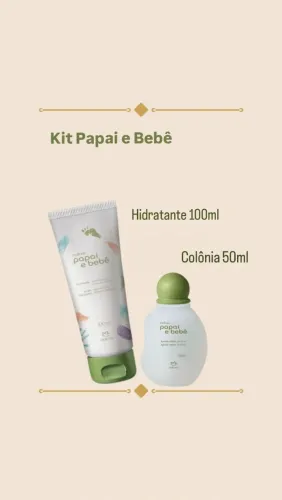 Kit Papai e Bebê Natura - Hidratante e Colônia