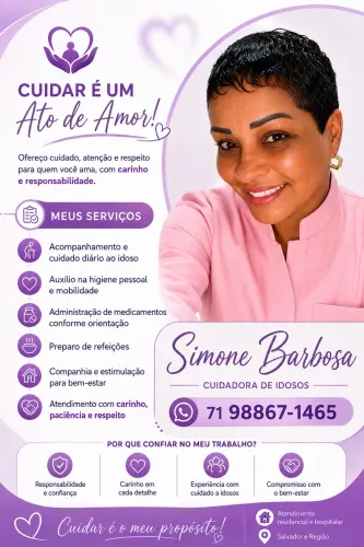 Cuidadora de idosos 
