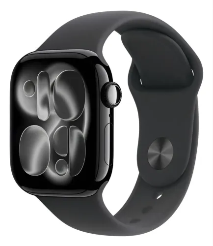 Apple Watch série 11 GPS Preto Brilhante 42mm pulseira S/M