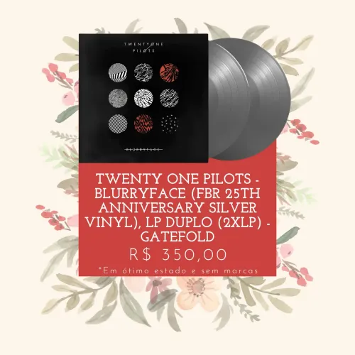 VINIL TWENTY ONE PILOTS - BLURRYFACE (FBR 25TH ANNIVERSARY SILVER VINYL)