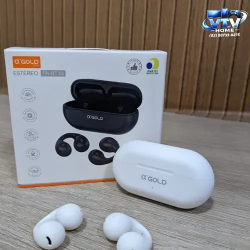 Fone de Ouvido AGOLD Bluetooth + Entrega Grátis 