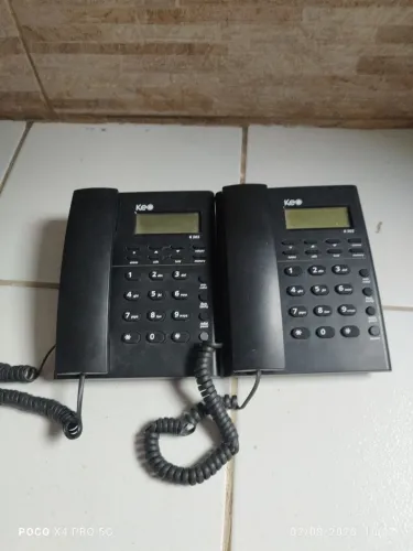 Telefone de mesa com bina