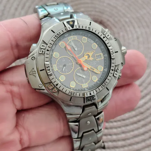 Relógio Citizen Aqualand b745 eco drive Titanium