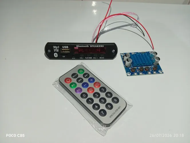 Kit Amplificador Tpa3110 + Placa Decodificador Bluetooth