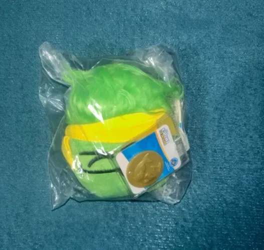 Club penguin pelúcia puffle verde jakks pacific (com moeda e etiqueta)