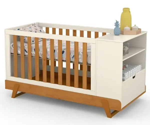 Berço Multifuncional Bkids Off White Freijó - Matic