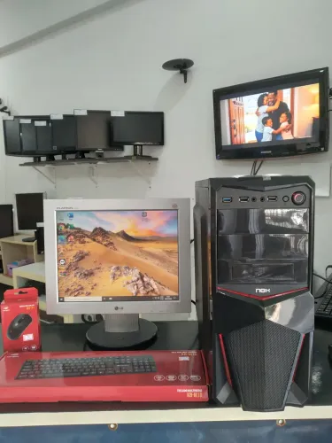 Computador completo para estudos, revisado. Com garantia, Formatado, top, só ligar e usar