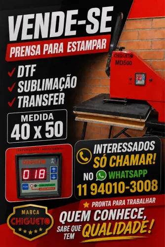Prensa Térmica 40 x 50 em excelente estado !!!!