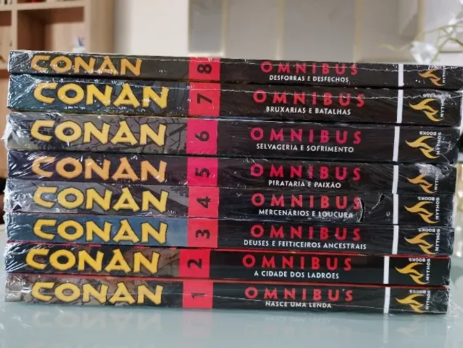 Conan Omnibus Volumes 1 a 8 Mythos Capa Cartão