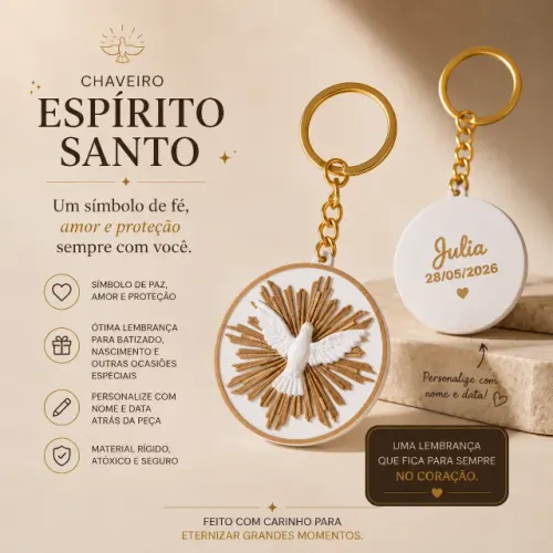 Chaveiro Espírito Santo - Personalizado