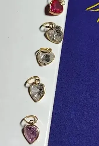 Pingente 5 mm Ouro 18 Kilates Todas Cores