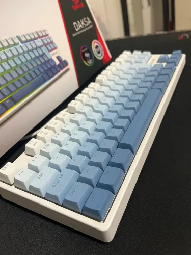 Teclado Gamer Redragon Daksa Branco