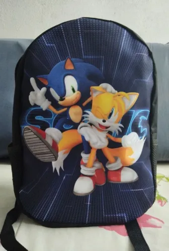 mochila infantil do sonic