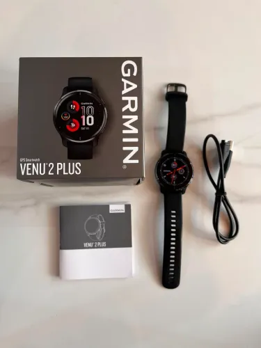 Garmin Venu 2 Plus (Usado com a caixa original, Excelente estado)