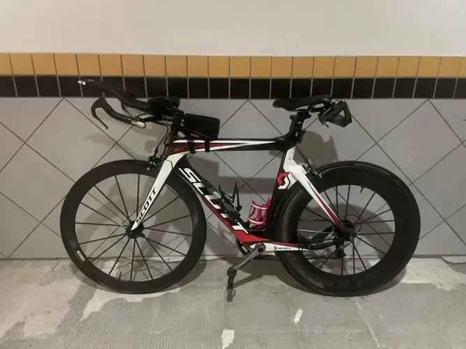 Bike TT Scott Plasma 10 + Rodas  Reynolds RZR Full carbon + Tacx Blue Twist Indoor