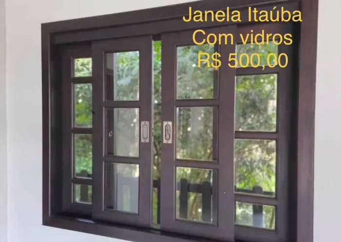Janela Madeira Itaúba