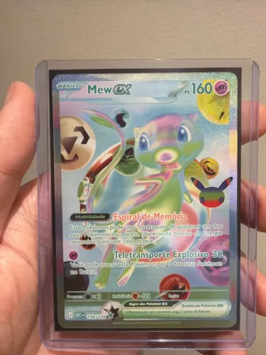 Pokémon tcg celebração 30 anos Mew ex (158/128) português nm