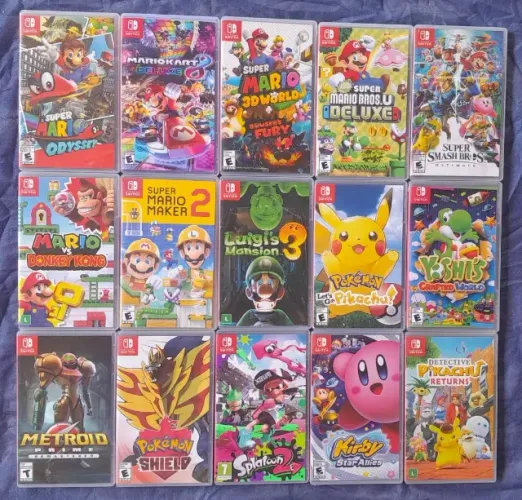 Jogos Nintendo Switch Usados Valor 280 reais unidade