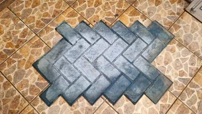Formas para concreto estampado (jogo) - Modelo Tijolão