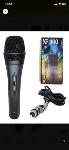 Kit 3 Microfones Leson LS-300 Profissionais