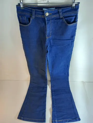 calça jeans jezzian flare azul 40