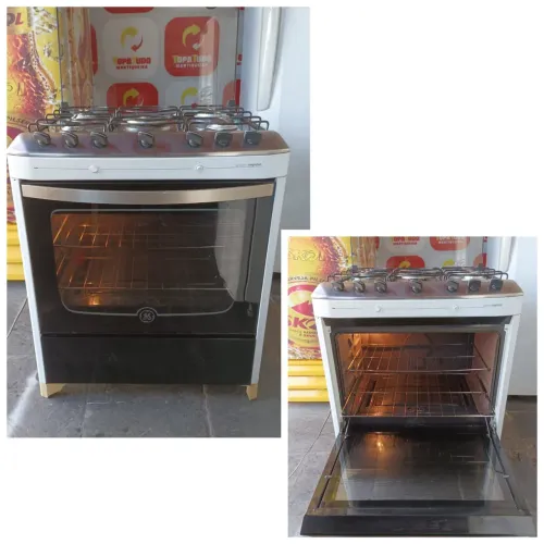 Fogão GE 5 Bocas Mesa De Inox Acendimento Automático ? usado Em ótimo estado!